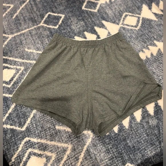 DARK GREEN SOFFE SHORTS - Picture 2 of 4